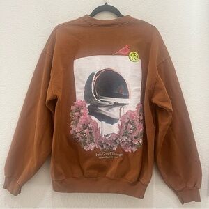 Supervsn x Saba Few Good Things Crewneck Brown Sweatshirt Sz Large